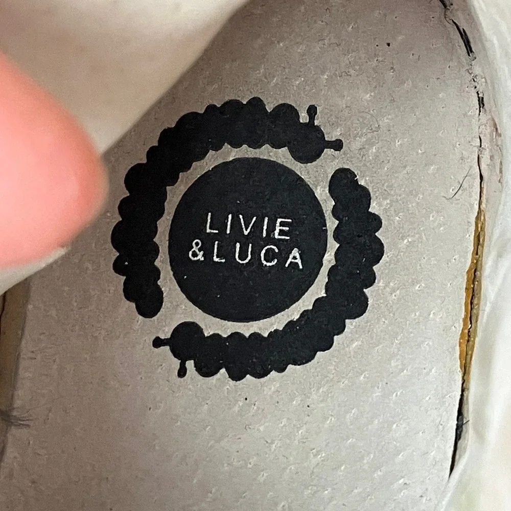 Livie & Luca Tiempo‎ Boots Tall Blue Gold Shimmer Side Zipper Size 5 Toddler